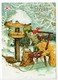 Postal Stationery RED CROSS  Finland - CHRISTMAS POSTCARD - Artist: INGE LÖÖK - GNOME & BIRDS - Postage Paid - Entiers Postaux