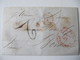 MARQUE POSTALE ,  LETTRE   NEW YORK Vers  BORDEAUX   1854 - 1801-1848: Precursori XIX