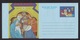 UK: Stationery Aerogramme, Unused, Christmas, Christ, Three Kings, Angel, Music, Air Letter (traces Of Use) - Brieven En Documenten
