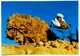 #744    Young Man Touareg With Stone ''Desert Rose'' - TUNISIA, North Africa - Postcard - Afrique