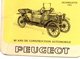 Calendier 1971 - Peugeot- Quadillette 1921 - 9 Cm X 6,50 Cm . - Tamaño Pequeño : 1991-00