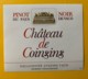 100101- Pinot Noir Château De Coinsins Suisse 2 étiquettes 2 Formats - Autres & Non Classés