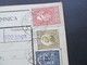 Delcampe - Jugoslawien SHS 1921 Paketkarten 24 Stück Mit Interessanten Frankaturen Und Klebezettel Und Stempel! - Cartas & Documentos