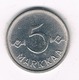 5 MARKKAA 1958 FINLAND /2314/ - Finland