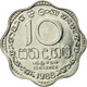 Monnaie, Sri Lanka, 10 Cents, 1988, TTB, Aluminium, KM:140a - Sri Lanka