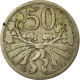 Monnaie, Tchécoslovaquie, 50 Haleru, 1922, TB+, Copper-nickel, KM:2 - Tchécoslovaquie