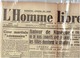 28 Septembre 1944 L Homme  Libre    Oradour Sur Glane - Autres & Non Classés