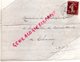 87 - THOURON- RARE LETTRE UNION FEDERALE ASSOCIATION COMBATTANTS VEUVES DE GUERRE ARRONDISSEMENT BELLAC- 1930 - Sonstige & Ohne Zuordnung