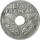 Monnaie, France, État Français, 20 Centimes, 1943, Paris, TB+, Zinc - Autres & Non Classés