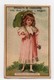 CHROMO Au Petit Bénéfice A. Belon Brest Chaussures Lefèbvre Et Nissé Promenade Champêtre Enfant Fille Fillette Parapluie - Autres & Non Classés