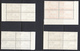Great Britain 1959 De La Rue Printing, Mint No Hinge, Blocks, Wmk 179, See Notes, Sc# ,SG 595-598 - Unused Stamps