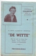 Ciné  Bioscoop Programma Cinema Coliseum Antwerpen - De Witte - 1° Vlaamse Spreekfilm - 1934 - Publicité Cinématographique