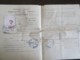 France - Guerre 14-18 - Lot De 4 Laissez-passer Permanents Sur Papier Filigrané - Canton De Pézenas - Datés 1914 Et 1917 - Documents Historiques