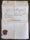 France - Ancienne Correspondance Datée De 1705 Avec Beau Cachet De Cire Au Verso - Documents Historiques