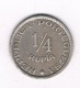 1/4 RUPIA 1952 GOA (portugees India) INDIA /2328/ - Inde