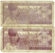 Billet. Rwanda. 100 Francs. Lot De 2 Billets. 1-7-1964 Et 1-7-1965 - Rwanda