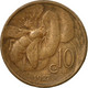 Monnaie, Italie, Vittorio Emanuele III, 10 Centesimi, 1927, Rome, TB, Bronze - 1900-1946 : Victor Emmanuel III & Umberto II