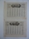 ALMANACH 1873  CALENDRIER SEMESTRIEL  ALLEGORIE CONCERT-INVITATION -Lithographie  -Trianon-Dubois . Duvergé  Chem 3-25 - Grand Format : ...-1900