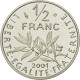 Monnaie, France, Semeuse, 1/2 Franc, 2001, Paris, FDC, Nickel, Gadoury:429a - G. 50 Centimes