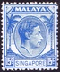 SINGAPORE 1948 KGVI 15c Ultramarine SG8  MH - Singapore (...-1959)