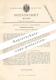 Original Patent - Gustav Schaaf , Solingen , 1882 , Taschenmesser Ohne Feder | Messer | Messerklinge , Klinge !!! - Documenti Storici
