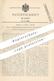 Original Patent - Josef Von Götz , Wien , Österreich , 1900 , Sperre Und Auslöser Für Vorschaltwerk | Bahnschranke !!! - Historische Dokumente