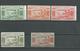 NOUVELLES HEBRIDES Scott FJ6-FJ10 Yvert Taxe 11-15 (5) ** Petite Déchirure Sur Le 1F Voir Scan  Cote 105,00 $ 1938 - Unused Stamps