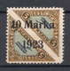 ESTLAND ESTONIA 1923 Michel 43 B * Privatzähnung Private Perforation - Estonia