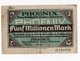 12 - Allemagne - DÜSSELDORF 5 Millionen Mark - 15.08.1923 - [11] Local Banknote Issues