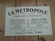 Buvard LA METROPOLE PARIS - Banque & Assurance