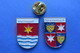 2 Pin's, Ville,Village,WETTINGEN,SPREITENBACH, Blason, Suisse, Wappen,etoile - Villes