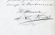 Marina - Chiavari - Autografo Del Ministro Alfonso La Marmora - 1858 - Altri & Non Classificati