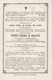 Né à BOOM 1853+1878 JEAN AUGUSTE MAES. - Religion & Esotérisme