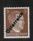 Austria 1945, Hitler Rare Unissued 3pf Overprint, Overinked, Mi # A4,VF Mint Hinged*OG (RN-7) - Unused Stamps