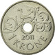 Monnaie, Norvège, Harald V, Krone, 2011, TTB, Copper-nickel, KM:462 - Norvège