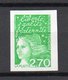 - FRANCE N° 3091 - 2 F. 70 Vert Marianne De Luquet 1997 - NON DENTELÉ - - Non Classés