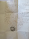 Lettre Les Moulins Vers Saumur - Cachet Rouge Lille + PP Rouge + Mairie Des Moulins + Chiffre-Taxe Manuscrit - 1848 - 1801-1848: Précurseurs XIX