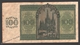 Banknote Spain -  100 Pesetas – November 1936 – Green Pattern And Burgos Cathedral Back - Condition FF - Pick 101a - 100 Pesetas