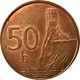 Monnaie, Slovaquie, 50 Halierov, 2006, TTB, Copper Plated Steel, KM:35 - Slovénie