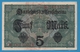 DEUTSCHES REICH 	5 Mark  	01.08.1917 Serie  R.18952028 P# 56b DARLEHENSKASSENSCHEINE - 5 Mark