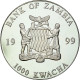 Monnaie, Zambie, 1000 Kwacha, 1999, British Royal Mint, FDC, Silver Plated - Sambia