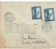 LUXEMBOURG BELGIUM COMBINATION AIR DENMARK BRAMMINGE 1937 EXPRESS STATION RAIL - Covers & Documents