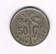 //   CONGO  BELGE  50 CENTIMES   ALBERT I   1925 - 1910-1934: Albert I