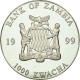Monnaie, Zambie, 1000 Kwacha, 1999, British Royal Mint, FDC, Silver Plated - Zambia
