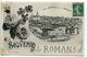 CPA - Souvenir De ROMANS Vue Générale Et Fleurs - Romans Sur Isere