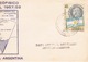 24H : United Kingdom 97p Machin Stamp Used On Argentina Stamp + Postmark  Postcard - Covers & Documents