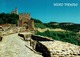 24H :Bulgaria Flower + Antique Clock Stamp Used On Veliko Tarnovo Fort Postcard - Covers & Documents