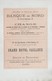 Publicité 1879 Paris Touche Change St Laurent Banque Du Nord Grand Hôtel Cailleux Recto Verso - Werbung