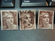 3 Timbres Marianne De Gandon 3 F Oblitérés Dont Une Oblitération Légère Beaux Timbres - Oblitérés