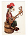 Cpm Illustration Humour VUILLEMIN Publicité Bulles Et Notes ANGOULÊME Corsaire Pirate Crochet Tonneau Guitare Rat Souris - Humor